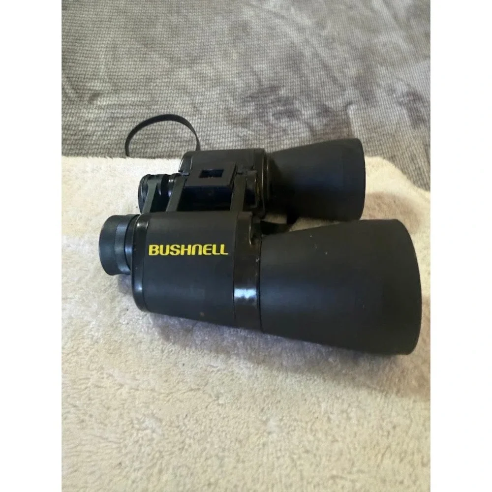 Bushnell 12x50 13-1250 Black Binoculars with Neck Strap Outdoor Bird Watching